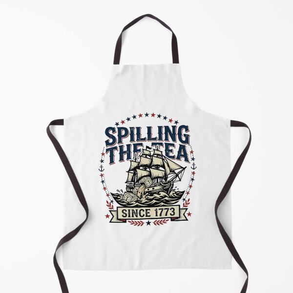 Item preview, Spilling The Tea Since 1773 Funny American History Retro Humor designed and sold by get55shirt.