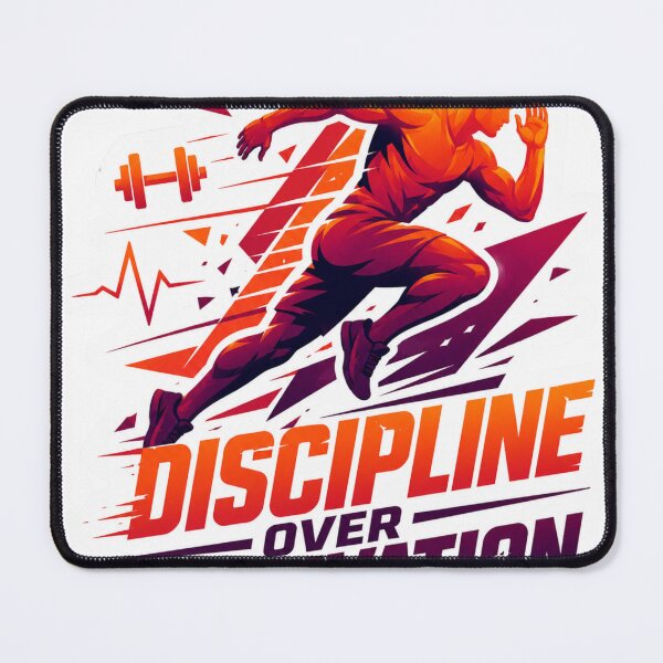 Item preview, Discipline Over Motivation Gym Workout Inspiration designed and sold by Digistore1221.