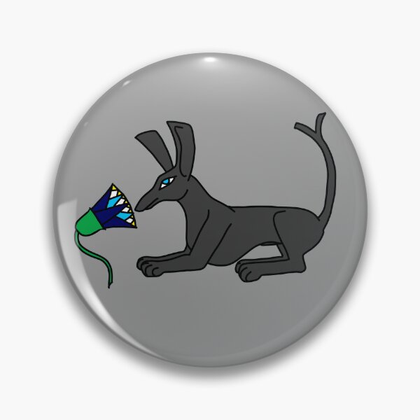 Item preview, Recumbent Set-Animal With Blue Lotus (Gray) designed and sold by Lord of the Oasis Designs.