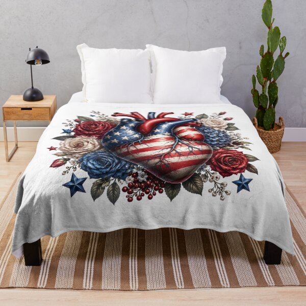 Item preview, Patriotic American Heart designed and sold by PetalGarden.