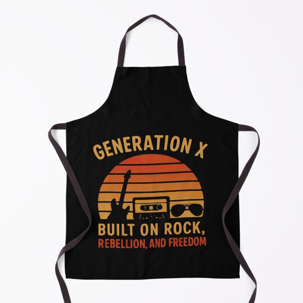 Item preview, Generation X Built On Rock, Rebellion, And Freedom Gen X Music Lover 80s 90s Nostalgia designed and sold by HumansStuck12.
