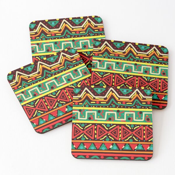 Item preview, African Tribal Geometric Pattern – Colorful Ethnic Abstract Art designed and sold by missprint57.