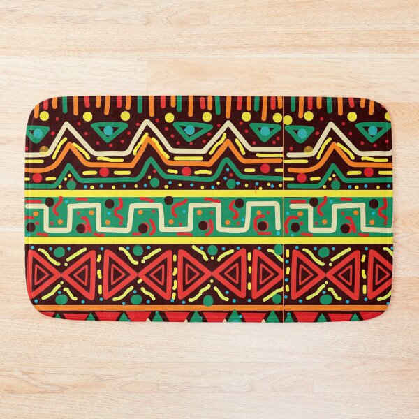 Item preview, African Tribal Geometric Pattern – Colorful Ethnic Abstract Art designed and sold by missprint57.