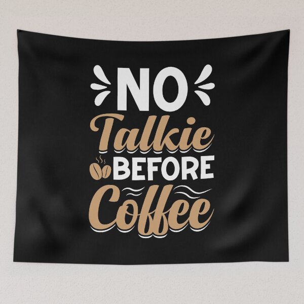 Item preview, National Coffee Day Shirt, No Talkie Before Coffee T-Shirt, Funny Coffee Lover Gift, Barista Humor Tee, Caffeine Addict Graphic Shirt designed and sold by LunarPixel art.