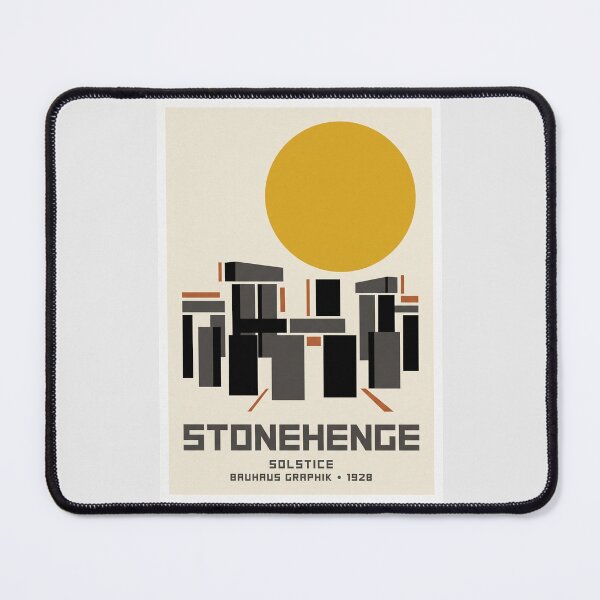 Item preview, Stonehenge UK Bauhaus Minimalist Retro Travel Poster designed and sold by RetroRewind Studio.