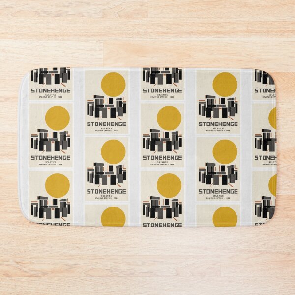 Item preview, Stonehenge UK Bauhaus Minimalist Retro Travel Poster designed and sold by RetroRewind Studio.