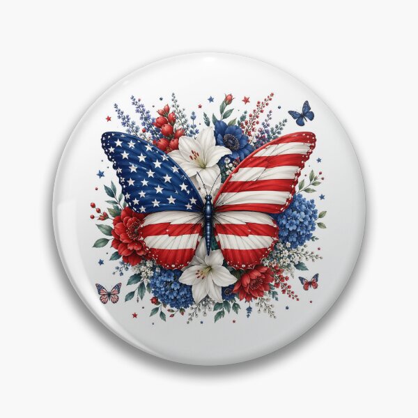 Item preview, American Flag Butterfly designed and sold by PetalGarden.