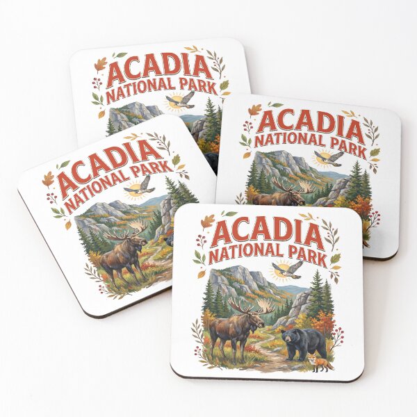 Item preview, Acadia National Park Moose Bear Landscape designed and sold by TeeARTHY.