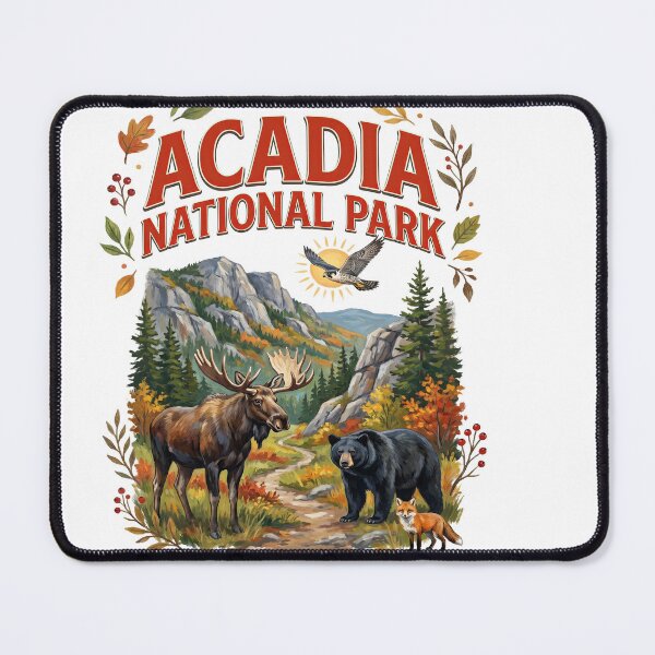 Item preview, Acadia National Park Moose Bear Landscape designed and sold by TeeARTHY.