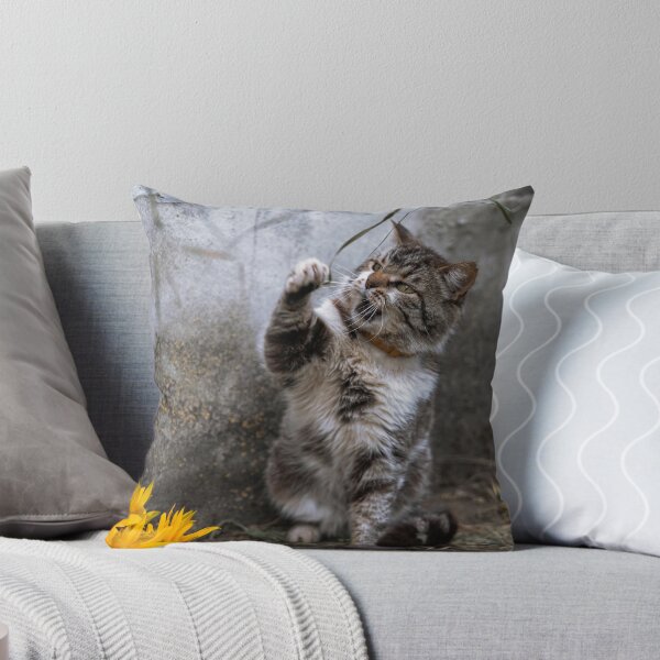 Item preview, Playful Tabby Cat Catching a Branch designed and sold by EllenNortt.