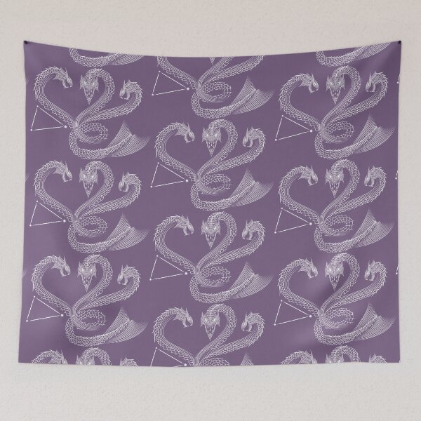 Item preview, Hydrus Celestial Serpent White Minimalist Geometric Design designed and sold by JAMerArc.