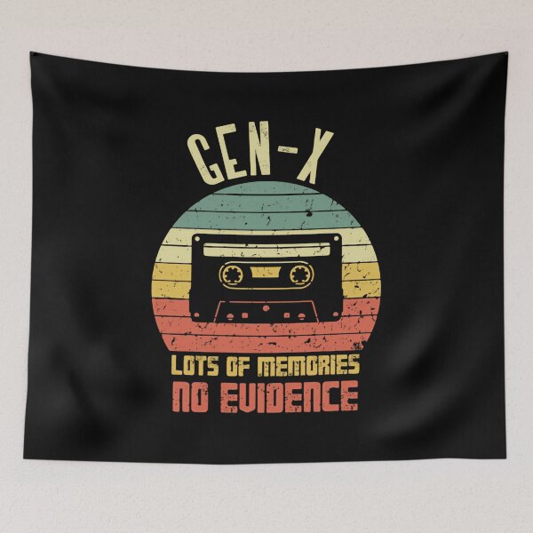 Item preview, Gen-X Lots Of Memories No Evidence Generation X Nostalgia Retro 80s 90s Cassette designed and sold by HumansStuck12.