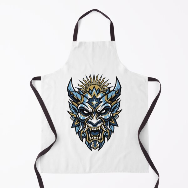 Item preview, Argentina Tribal Warrior - Light Blue Oni Mask designed and sold by FootballCrazy10.