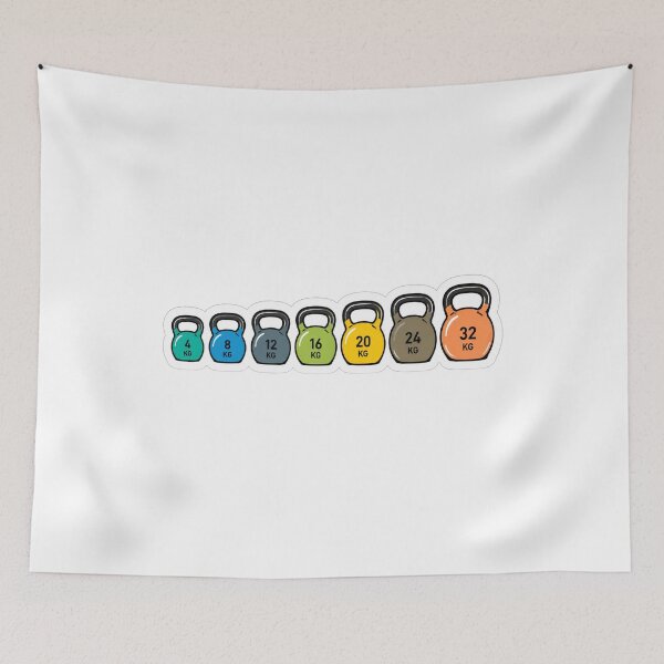Item preview, Kettlebell Progress Weights Colorful Gym Fitness designed and sold by Digistore1221.