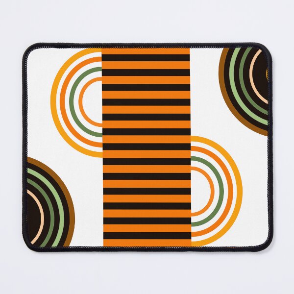 Item preview, Orange, Green, And White Retro Bauhaus Abstract Designs designed and sold by DEC02.