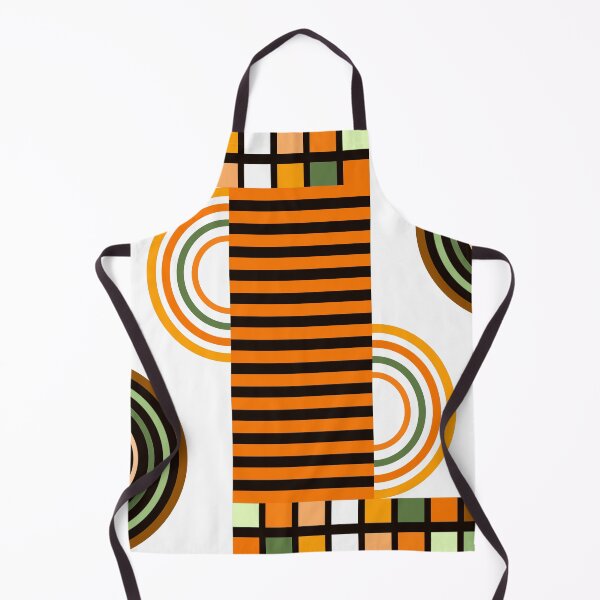 Item preview, Orange, Green, And White Retro Bauhaus Abstract Designs designed and sold by DEC02.