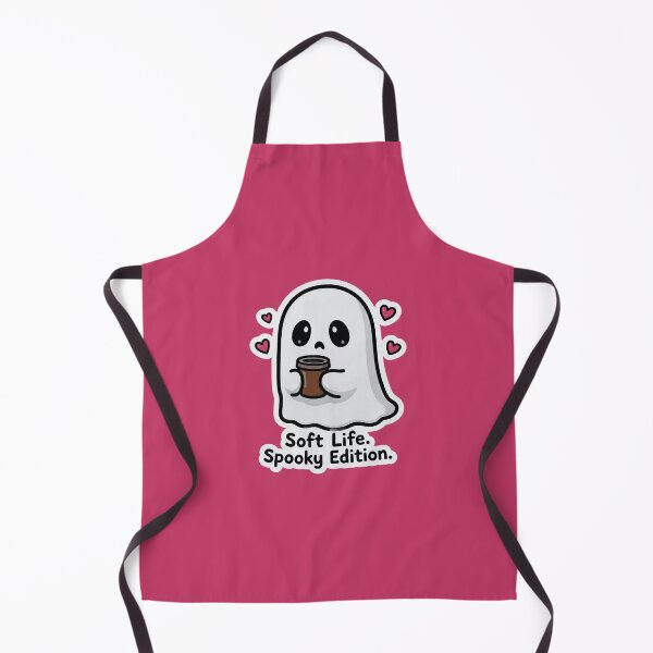 Item preview, Soft Life Spooky Edition Ghost Coffee Cute Funny Design designed and sold by BooDesignStudio.