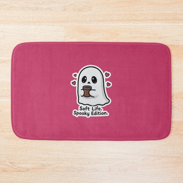 Item preview, Soft Life Spooky Edition Ghost Coffee Cute Funny Design designed and sold by BooDesignStudio.
