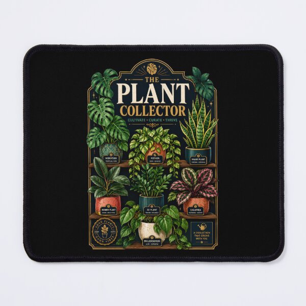Item preview, The Plant Collector Houseplant Poster Design designed and sold by Sketchlegacy.