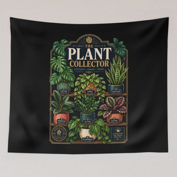 Item preview, The Plant Collector Houseplant Poster Design designed and sold by Sketchlegacy.