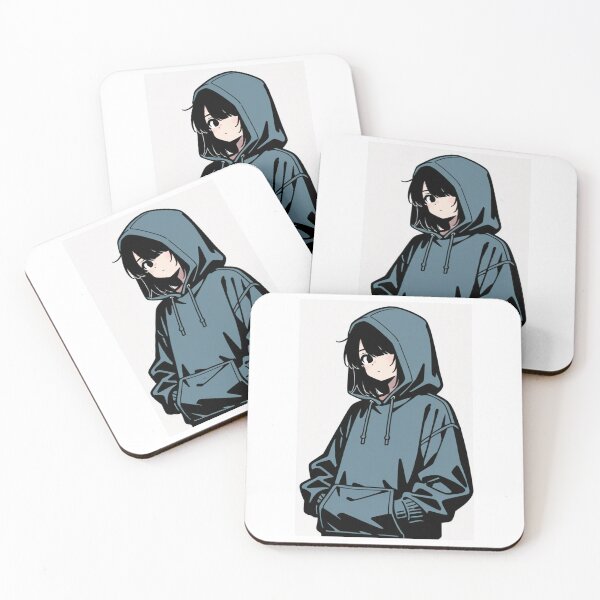 Item preview, Fashion - Man in Blue Hoodie Hood Up Streetwear Anime Variant 2 designed and sold by AnimeShin.