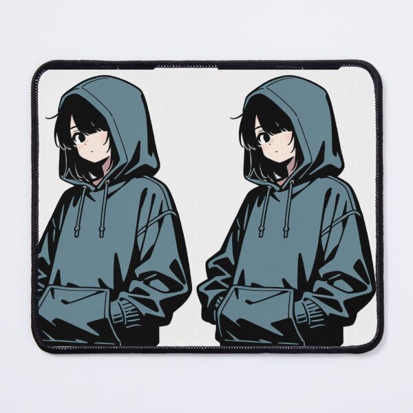 Item preview, Fashion - Man in Blue Hoodie Hood Up Streetwear Anime Variant 2 designed and sold by AnimeShin.