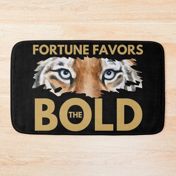 Item preview, Fortune Favors the Bold — Tiger Eyes Motivational Graphic Tee designed and sold by THEDREAMCHASER.