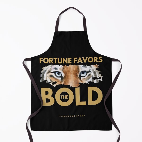Item preview, Fortune Favors the Bold — Tiger Eyes Motivational Graphic Tee designed and sold by THEDREAMCHASER.