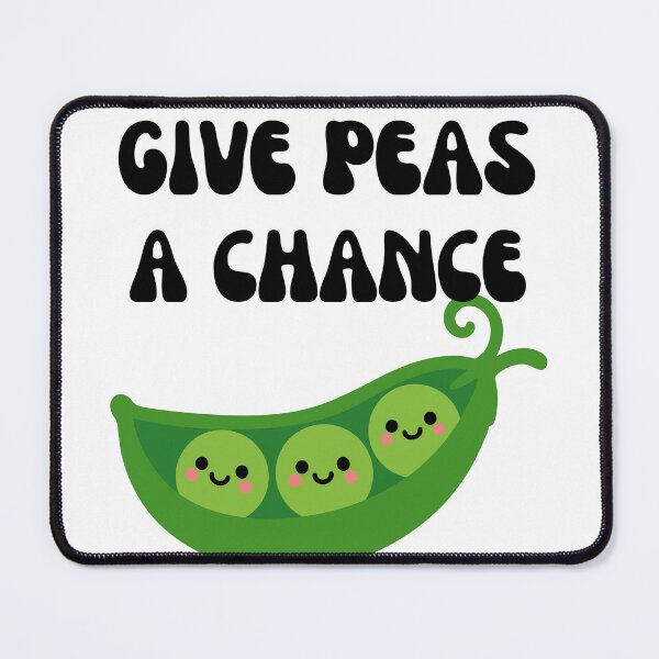 Item preview, Give Peas A Chance Retro Funny Food Pun designed and sold by michaeldave.