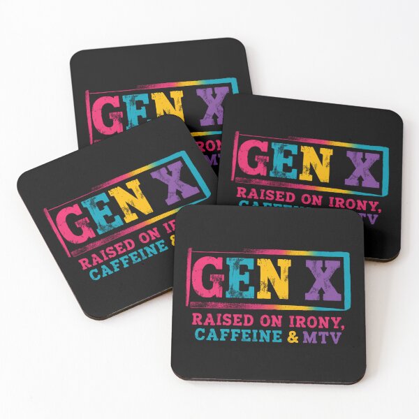 Item preview, Gen X Raised On Irony, Caffeine & Mtv Generation Nostalgia designed and sold by HumansStuck12.