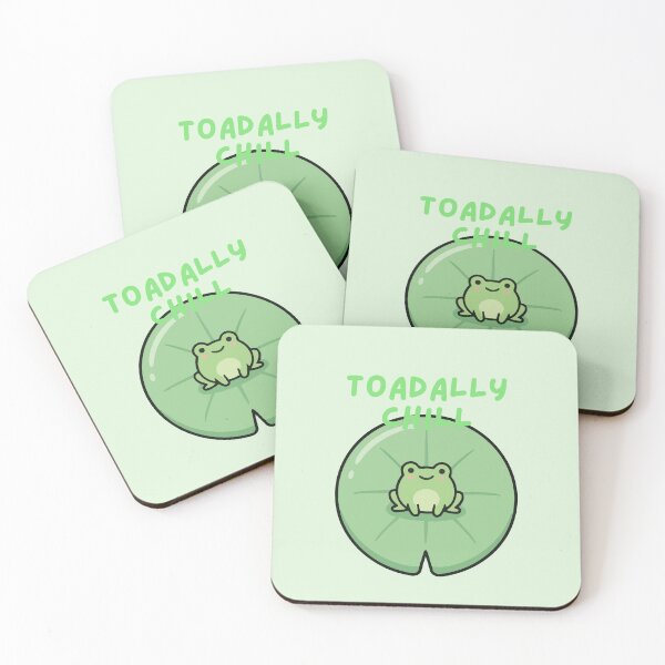 Item preview, Toad-ally Chill Kawaii Frog designed and sold by ZenReiArt.