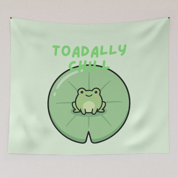 Item preview, Toad-ally Chill Kawaii Frog designed and sold by SpartanDStore.