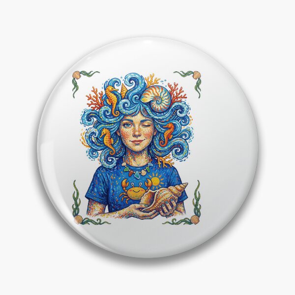 Item preview, Beautiful Ocean Wave Hair Sea Goddess designed and sold by TeeARTHY.