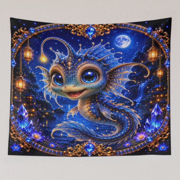Item preview, Deep Sea Baby Dragon Fish, smile creature designed and sold by MagicPixelFrame.