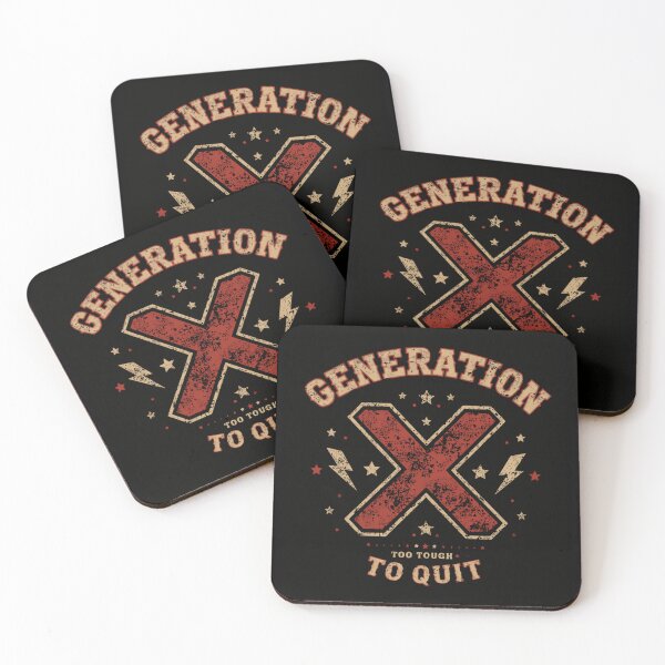 Item preview, Generation X Too Tough To Quit Gen X Demographics designed and sold by HumansStuck12.