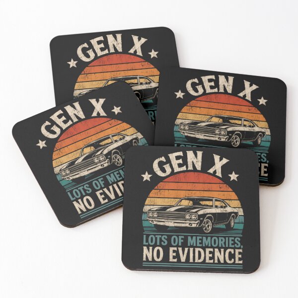 Item preview, Gen X Lots Of Memories No Evidence Generation Xer Muscle Car Nostalgia designed and sold by HumansStuck12.