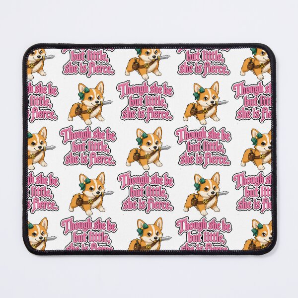 Item preview, Though she be little, she be fierce. Corgi, puppy designed and sold by DaveNeurotic.