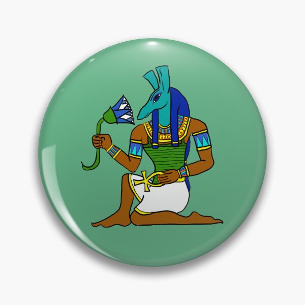 Item preview, The Egyptian God Set Holding Lotus Flower designed and sold by Lord of the Oasis Designs.