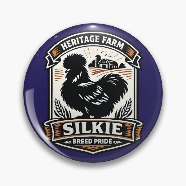 Item preview, Silkie Chicken Breed Pride Vintage Farm Silhouette designed and sold by ismailouadoch.