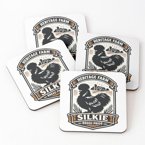 Item preview, Silkie Chicken Breed Pride Vintage Farm Silhouette designed and sold by QEVZARO.
