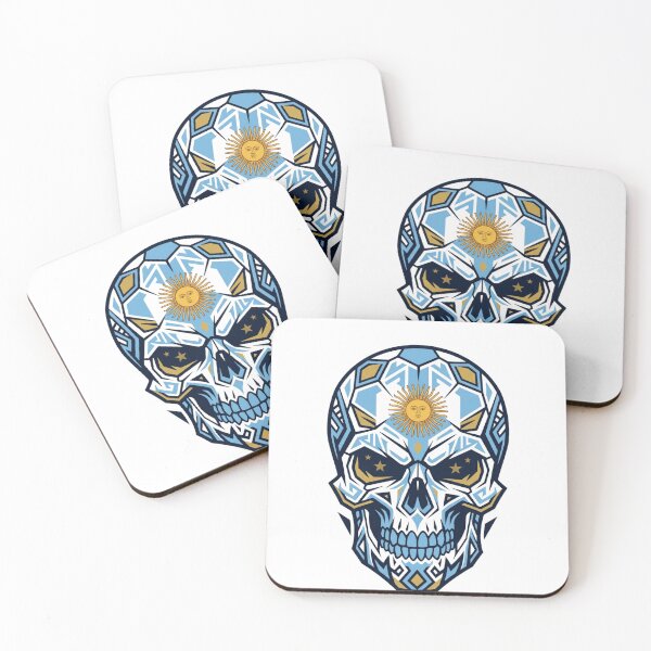 Item preview, Argentina Tribal Skull designed and sold by FootballCrazy10.
