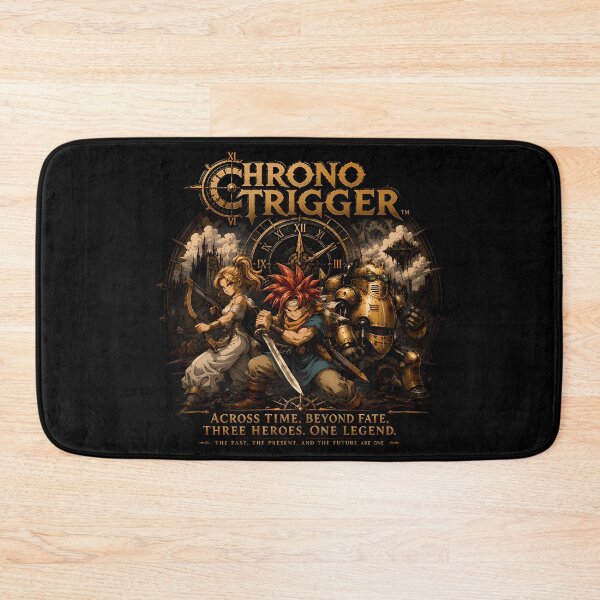 Item preview, Chrono Trigger Vintage Art - Crono &Ayla & Robo -Three Heroes Retro RPG Aesthetic Design designed and sold by Trinidesigns123.