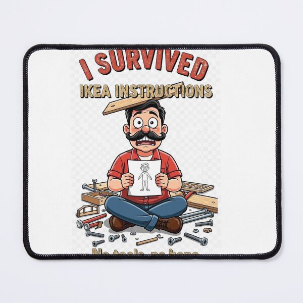 Item preview, I Survived IKEA Instructions - Funny DIY Dad Fail | No Tools No Hope | Furniture Building Shirt designed and sold by Petringo.