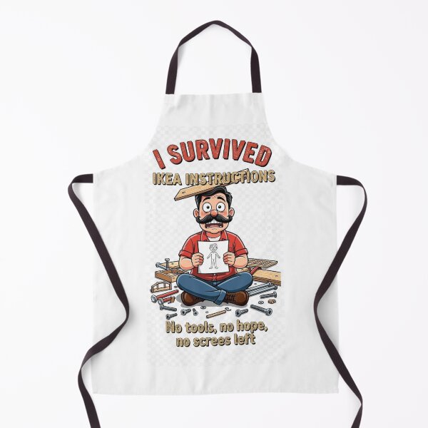 Item preview, I Survived IKEA Instructions - Funny DIY Dad Fail | No Tools No Hope | Furniture Building Shirt designed and sold by Petringo.