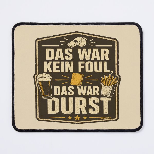 Item preview, Das War Kein Foul Das War Durst German Beer Sports Referee designed and sold by POD DYNASTY.