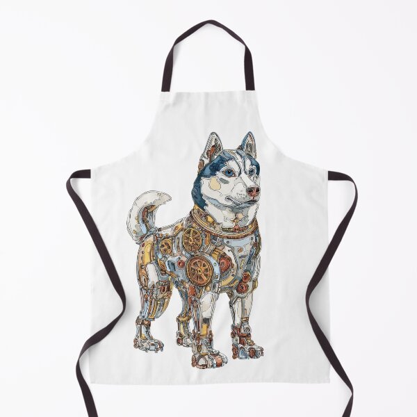 Item preview, Mechanical Steampunk Husky | Cyber Robot Dog Sci-Fi Geek Gift designed and sold by BrasilStickers.