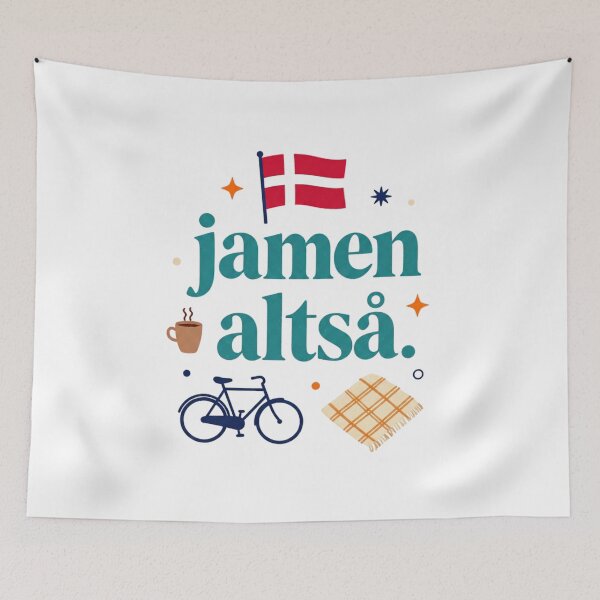 Item preview, Jamen Altså - Funny Danish Phrase Typography designed and sold by malenkaa1990.