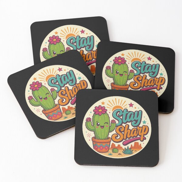 Item preview, Stay Sharp Cute Cactus designed and sold by Sketchlegacy.
