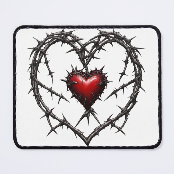 Item preview, Blood‑red heart wrapped in thorns designed and sold by GDAFlux.