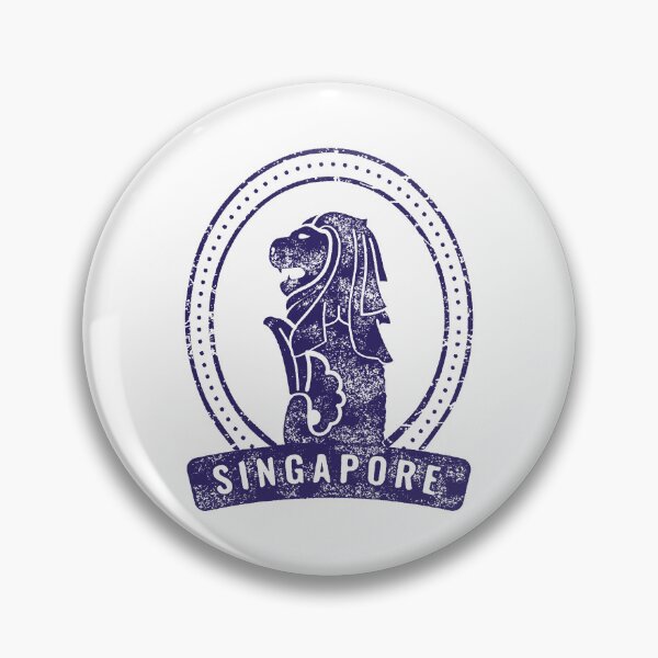 Artikelvorschau, Vintage Singapur Reiseabzeichen entworfen und verkauft von RickTShop.